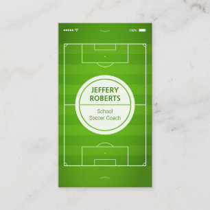 Carte De Visite Créatif et unique - Football Soccer Coach Player