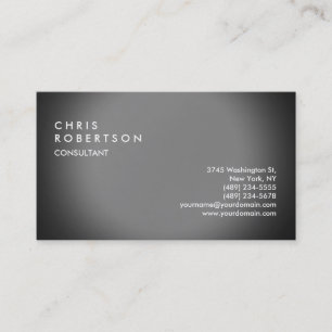 Carte de visite créatif moderne gris clair