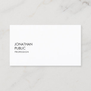 Carte De Visite Créatif Moderne Minimaliste Professionnel Lisse Si