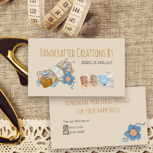 Carte De Visite Créations artisanales Fer Coudre de la crème Vin