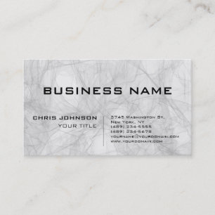 Carte De Visite Créative Grey à la mode Stylish Consultant Manager