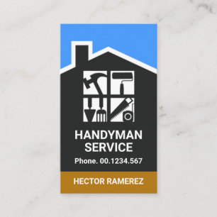 Carte De Visite Creative Handyman Home Toof Windows