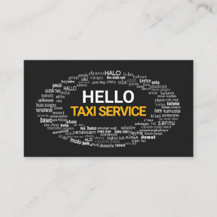 Carte De Visite Creative Hello Langue Bonjour Voeux privés Pilote 