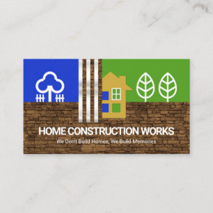 Carte De Visite Creative Home Paysage Construction de barres d'arg