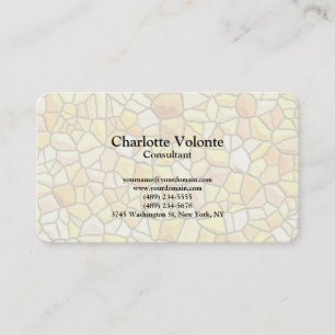 Carte De Visite Creative Stone Wall Motif tendance Plain stylish
