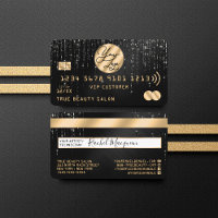 Crédit de logo Gold Black Parties scintillant Driv