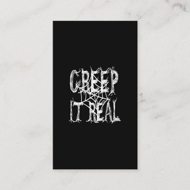 Carte De Visite creep it  real (Devant)