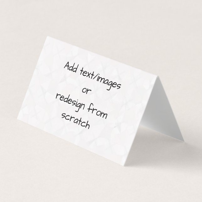 Carte De Visite Créer votre propre Customisé (Devant)