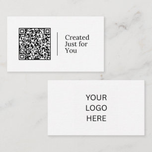 Carte De Visite Créez Juste pour Vous Code QR et logo personnali