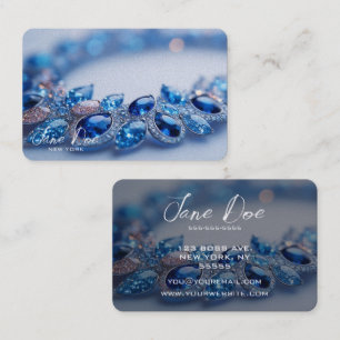 Carte De Visite Créez votre propre bracelet en pierre bleue
