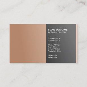 Carte De Visite Créez votre propre chic élégant professionnel