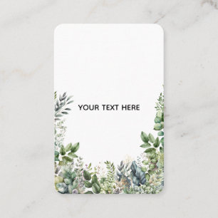 Carte De Visite Créez Votre Propre Dessin Botanique