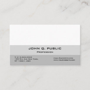 Carte De Visite Créez votre propre élégance professionnelle modern