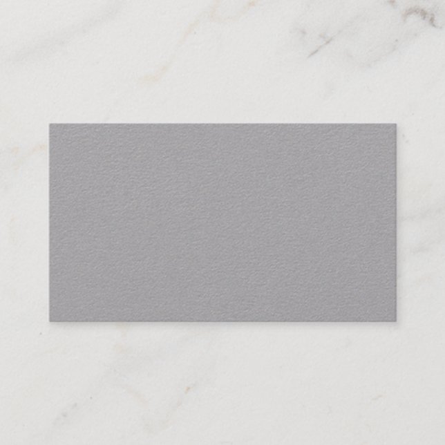 Carte De Visite Créez votre propre Gris Premium élégant (Devant)