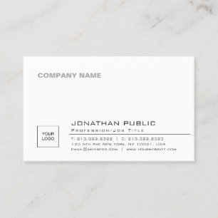 Carte De Visite Créez votre propre plaine de logo d'Elegant Sleek