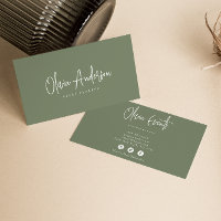 Crème verte neutre minimaliste Boho chic moderne