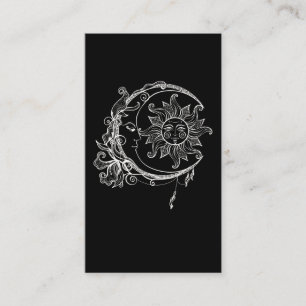 Carte De Visite Crescent Spirituel De Lune Étoiles D'Astronomie So