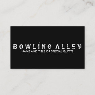 Carte De Visite crête de bowling (couleur personnalisable)