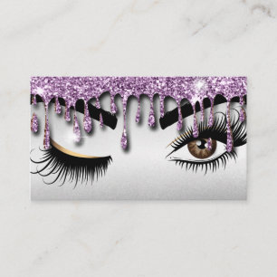 Carte De Visite Creuse d'or peintre de maquillage Wink Eye Lashes