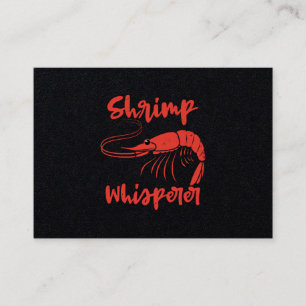 Carte De Visite Crevettes Whisperer Fruits de mer Épissette Homar