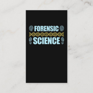 Carte De Visite Criminologie de la science judiciaire ADN détectiv