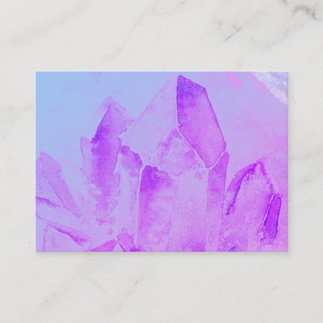 Carte De Visite Cristal curatif de Reiki de yoga de massage (Devant)