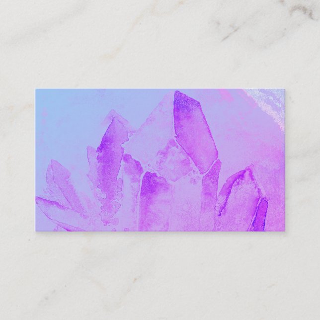 Carte De Visite Cristal curatif de Reiki de yoga de massage (Devant)