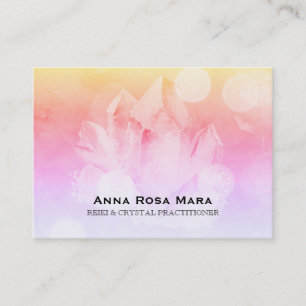 Carte De Visite ~ Cristal de Reiki pour massage de yoga pour guér