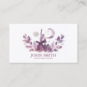 Carte De Visite Cristal Energy Healer Chakra méditation spirituell