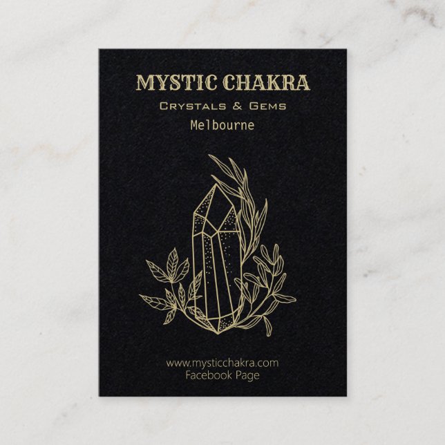 Carte De Visite Cristal Et Gemme (Devant)