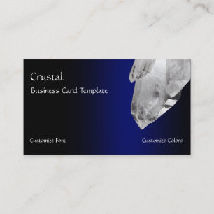 Carte De Visite Cristaux de roches de cristal de Quartz