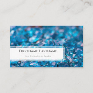 Carte De Visite Cristaux saphirs étincelants pour experts en gemme