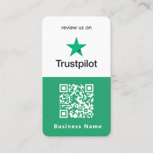 Carte De Visite Critiques Trustpilot   Business Review Us QR Code