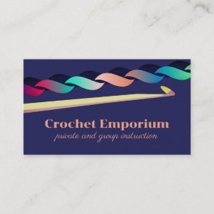 Carte De Visite crochet crochet points de couture fil artisanal cl