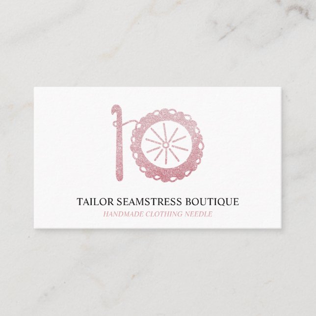 Carte De Visite Crochet de fils (Devant)