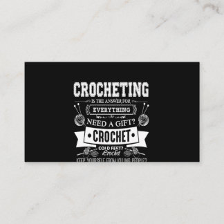 Carte De Visite Crochet Lover| I Love Crochet