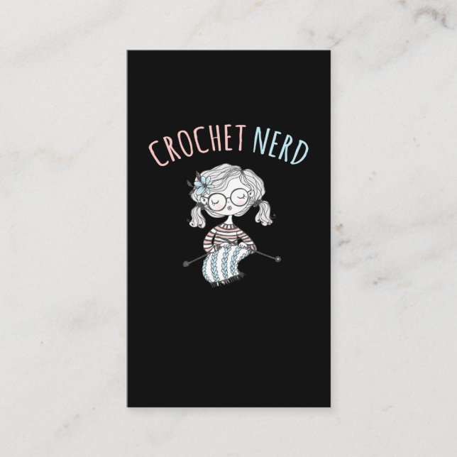Carte De Visite Crochet Maman Hobby Artisanat Grandma Yarn Lover (Devant)