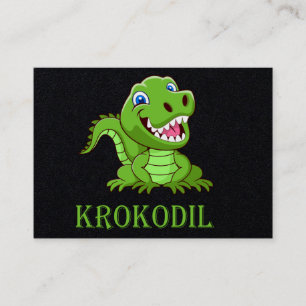 Carte De Visite Crocodile