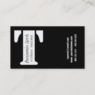 Carte De Visite Croisez votre logo ultra moderne de lettre de T