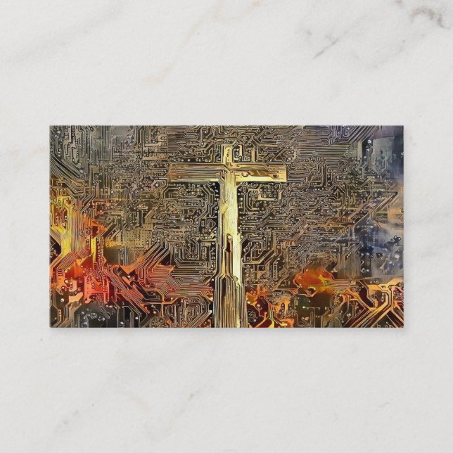 Carte De Visite Croix de Digitals (Devant)