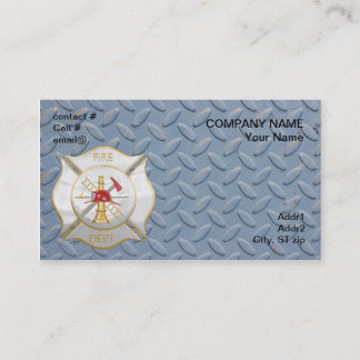 Carte De Visite Croix de lutte contre l'incendie maltaise d'argent