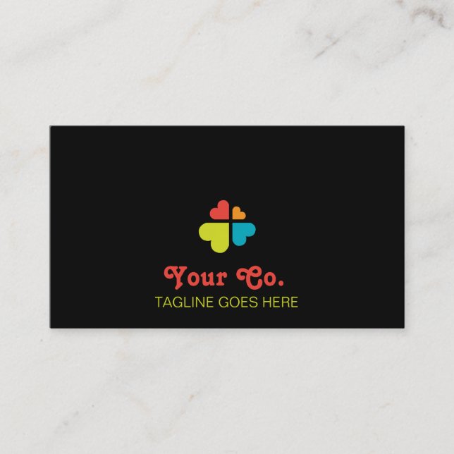 Carte De Visite Croix des coeurs (Devant)