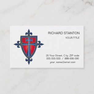 Carte De Visite croix du Précepteur