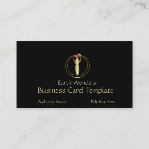 Carte De Visite Crop Circle Art - Ruby Gold Logo