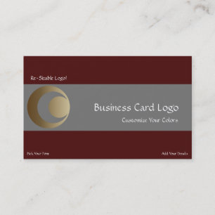 Carte De Visite Crop Circle - Symboles Planètes Crescent Moon Logo