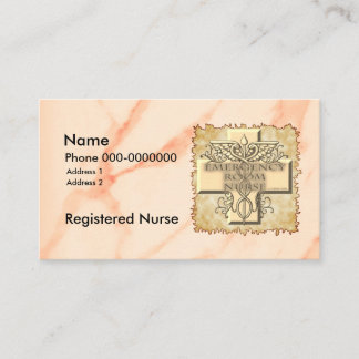 Carte De Visite Cross Caduceus ER Nurse