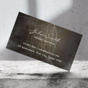 Carte De Visite Cru de chiroprakteur de thérapeute de massage