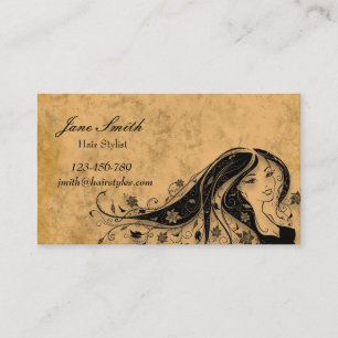 Carte De Visite Cru de coiffeur de coiffeur élégant