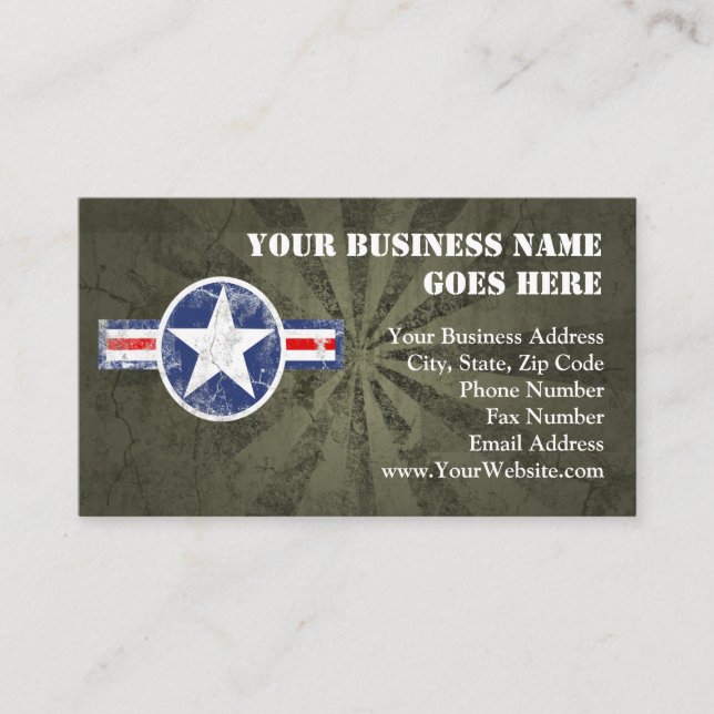 Carte De Visite Cru de corps d'air d'armée (Devant)