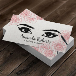 Carte De Visite Cru de typographie de salon de fronts de mèches